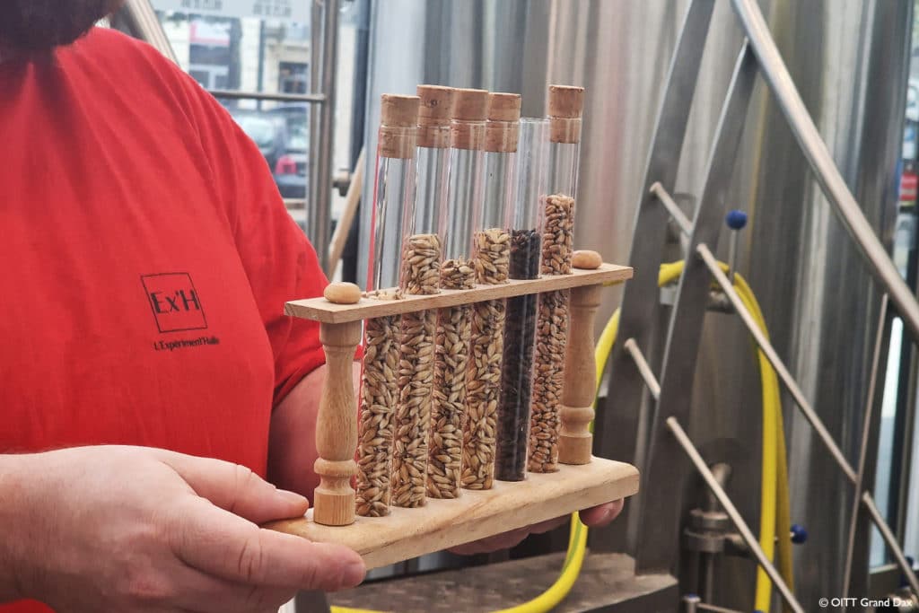 Bière Therm'Halle, la bière à l'eau thermale. Partenariat entre L'Expériment'Halle et Dax Adour.